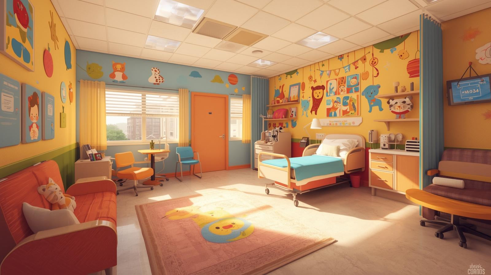 Children's Furniture Tables and Chairs: Designing Child-Friendly Spaces for Pediatric Care