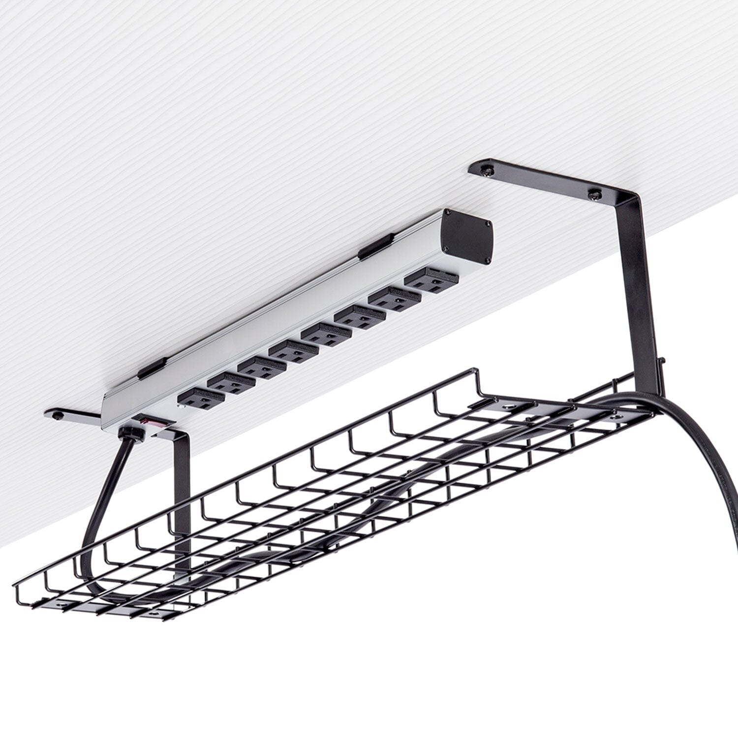 Cable Caddy Basket - Medical Grade Cable Management & Power Hub