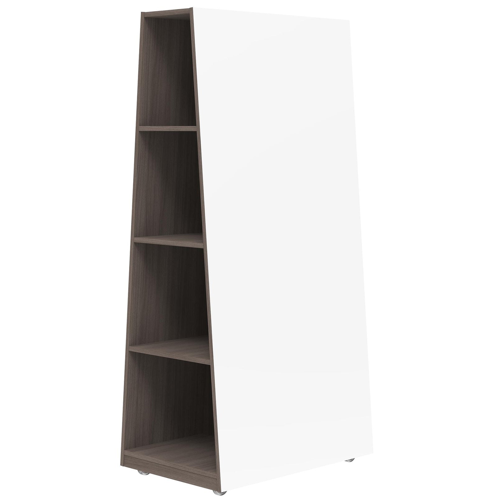 AF Mobile Wood Charting Whiteboard & Storage Cabinet