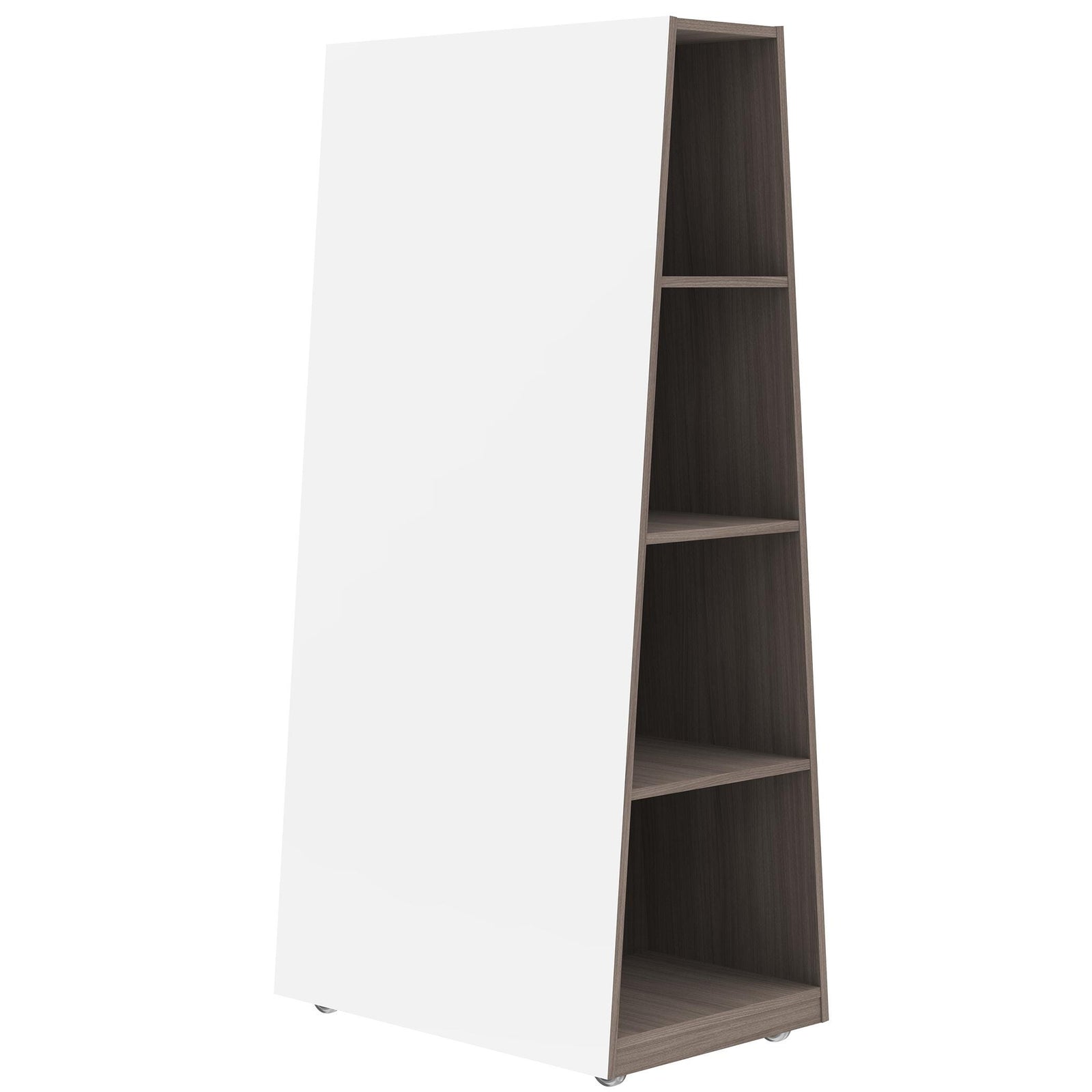 AF Mobile Wood Charting Whiteboard & Storage Cabinet