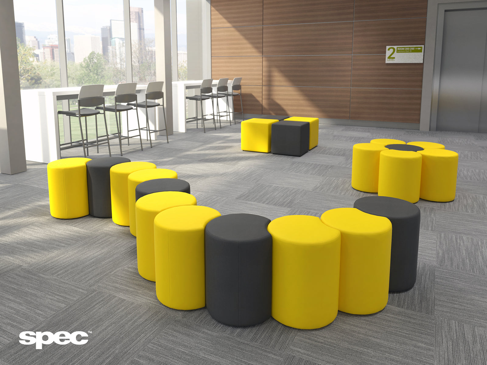 Spec Bud Modular Ottomans – Versatile Lounge Seating for Healthcare, Office & Hospitality