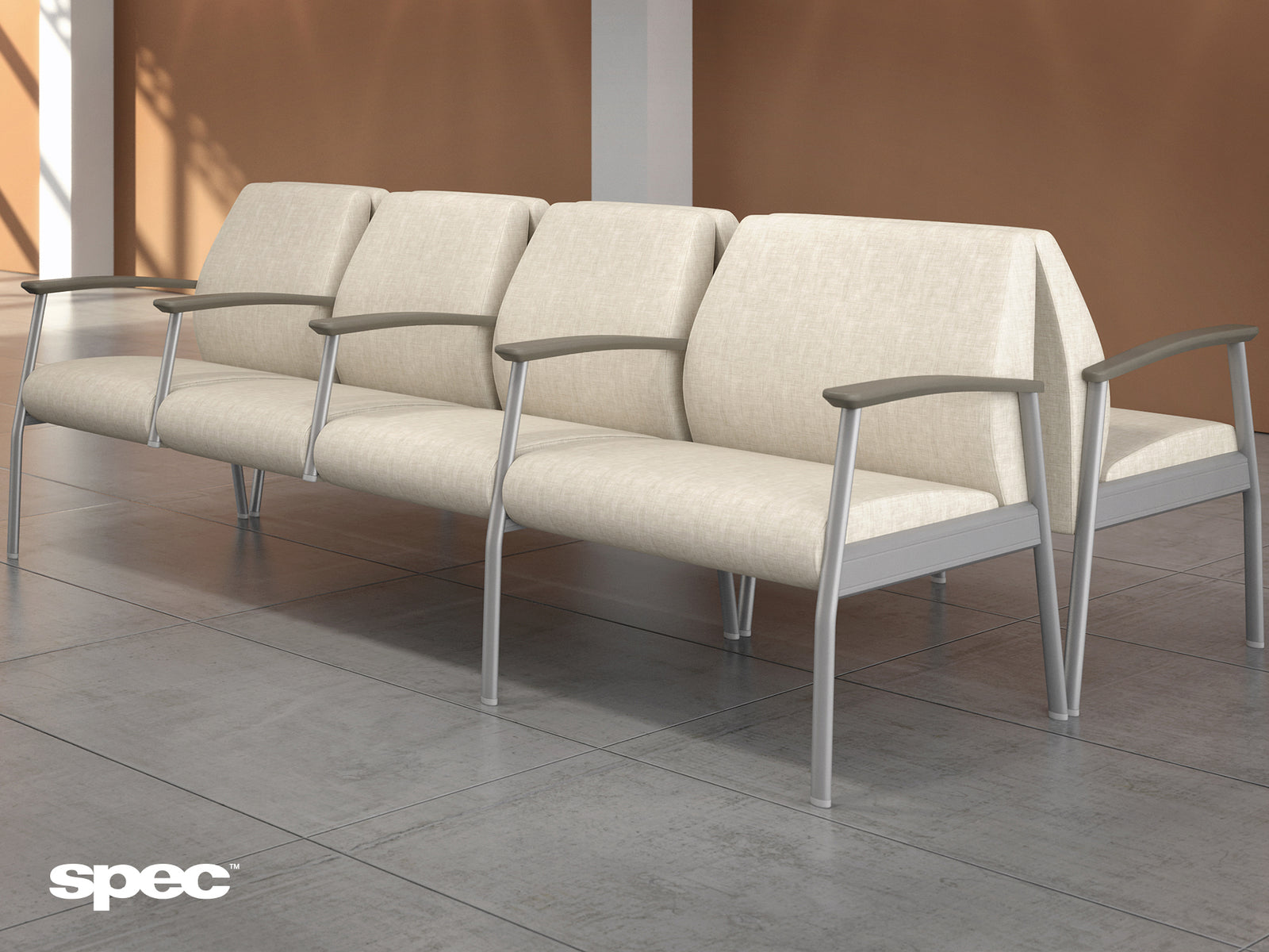 Calvin Series Lounge Seating – Public Space Furniture with Solid Surface Options