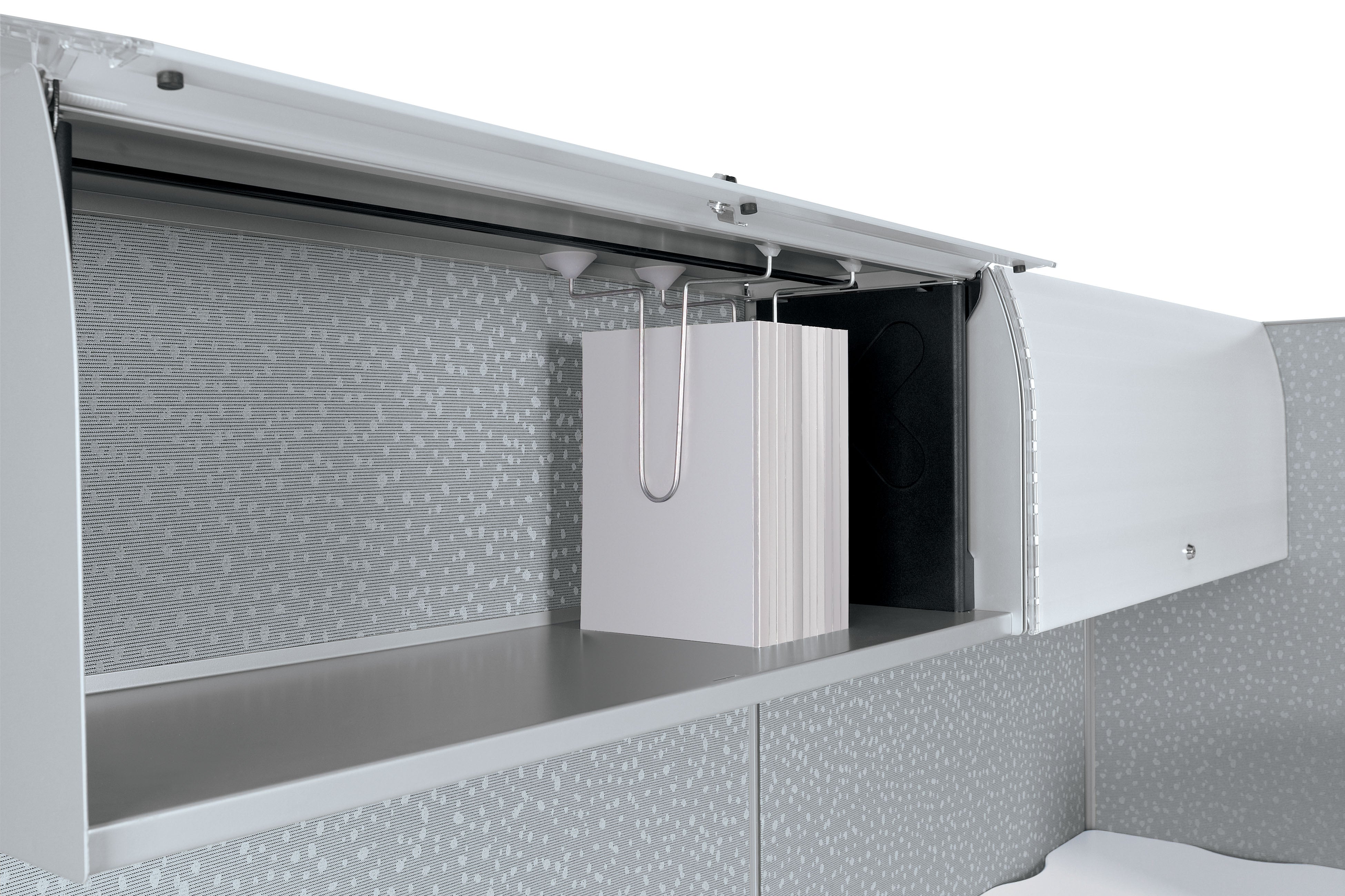 Overhead storage of global compile workstation