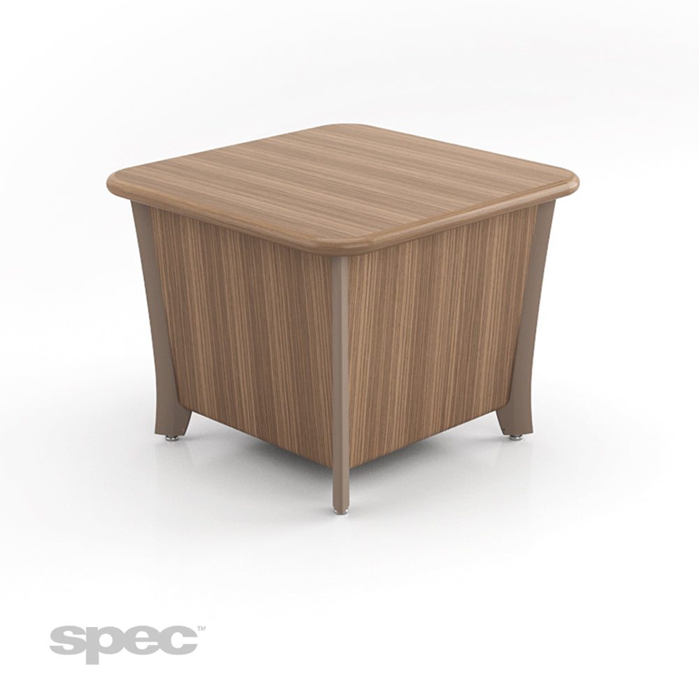 SPEC DIGNITY Occasional Tables – Round & Square Laminate or Veneer Tops – Healthcare & Office Furniture