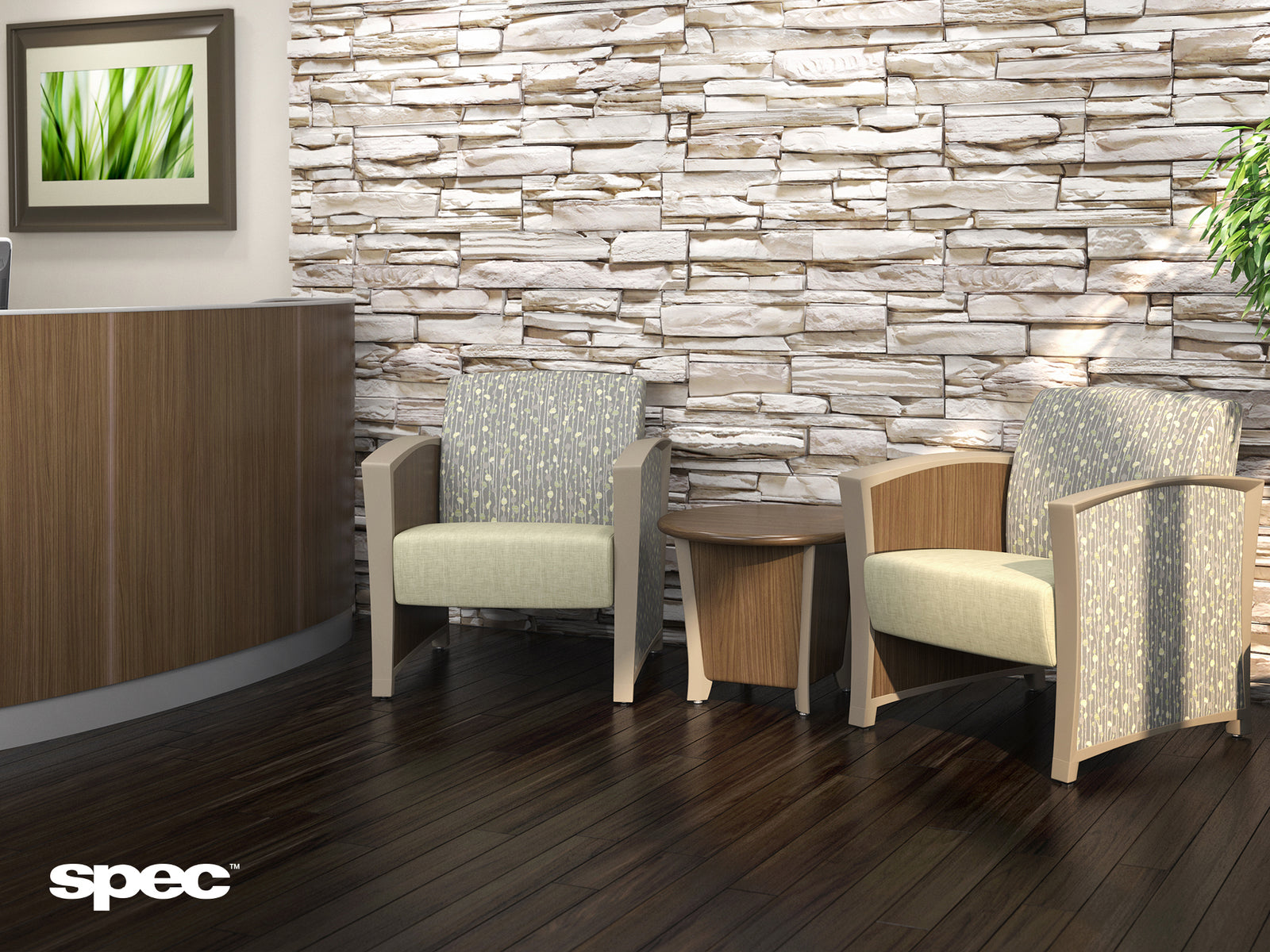 SPEC DIGNITY Occasional Tables – Round & Square Laminate or Veneer Tops – Healthcare & Office Furniture