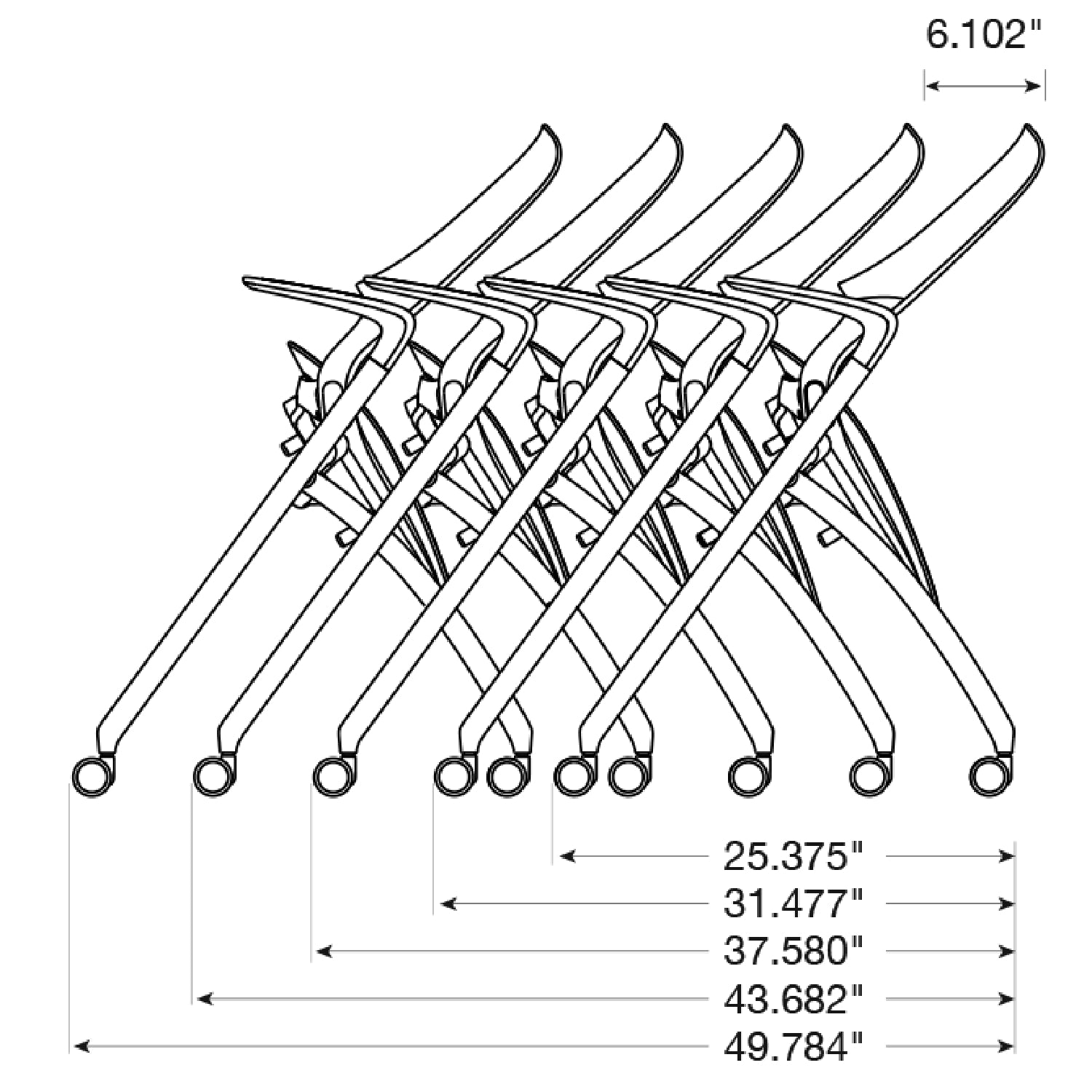 SitOnIt Flyte Nesting & Stacking Chair | Space-Saving & Mobile