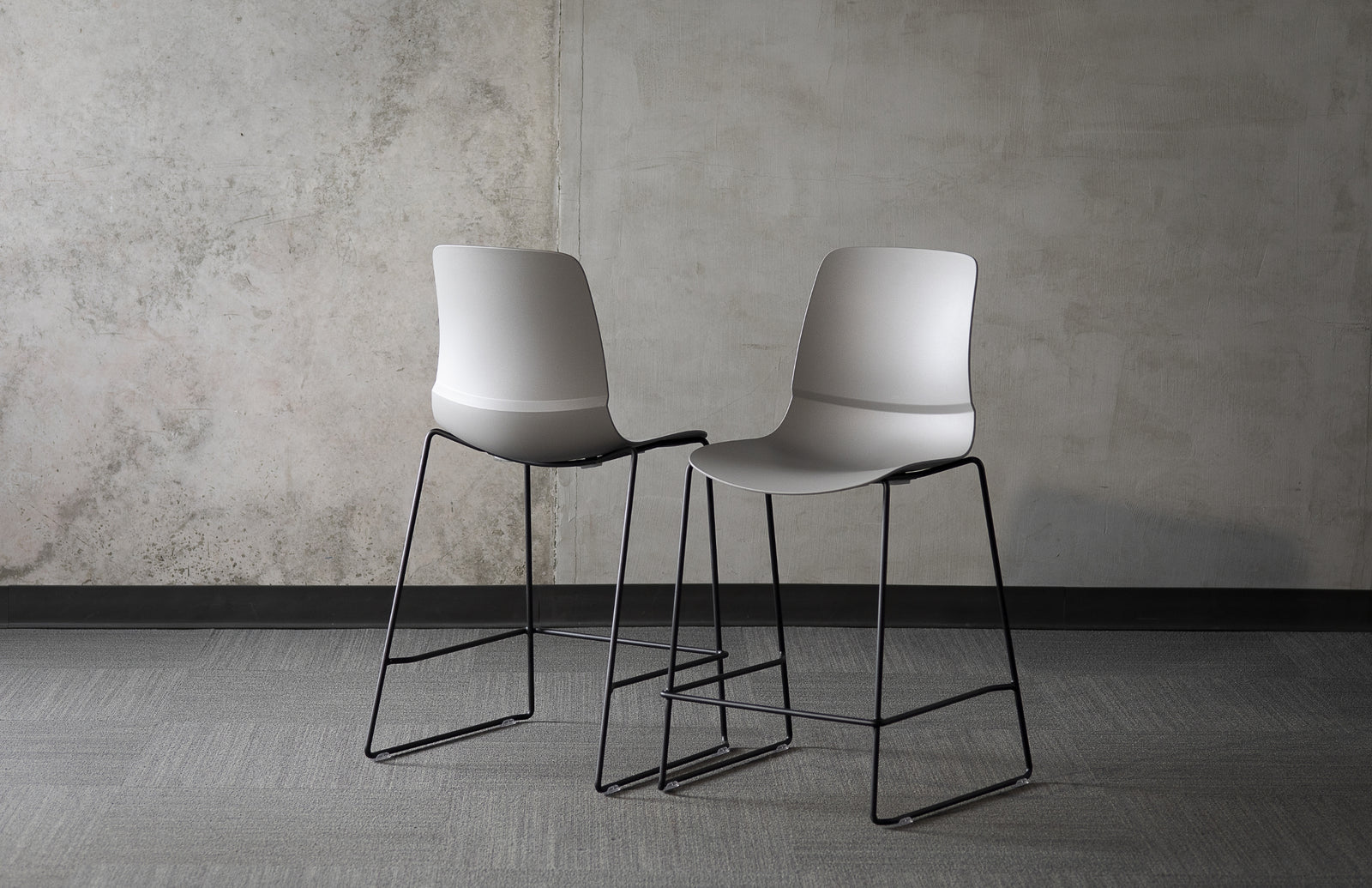 SitOnIt Mika Wire Rod Stool | Stackable & Upholstered Option