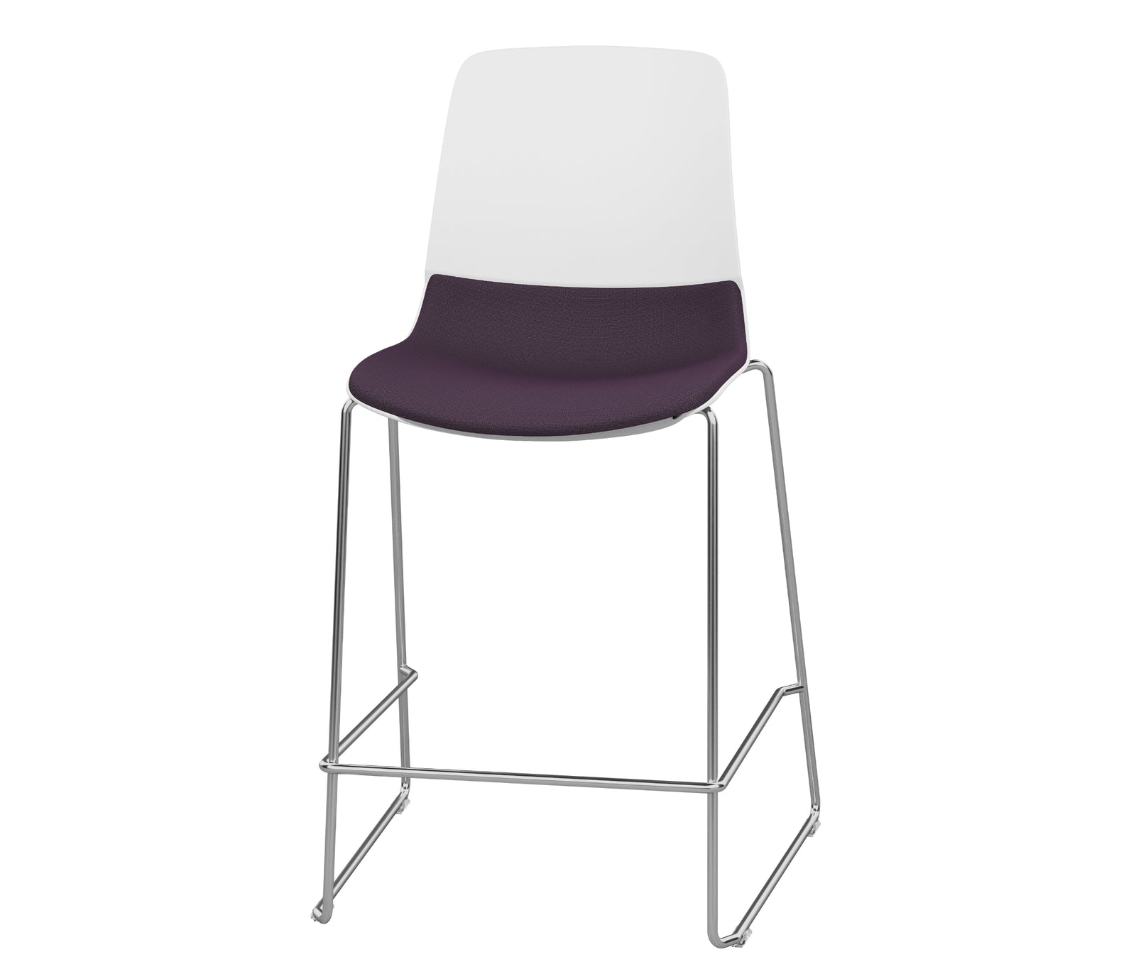 SitOnIt Mika Wire Rod Stool | Stackable & Upholstered Option