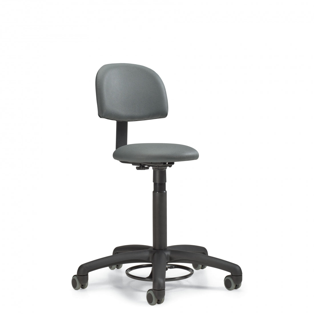 Global Foot-Activated Adjustable Stools – Ergonomic Swivel Seating for Labs & Clinics