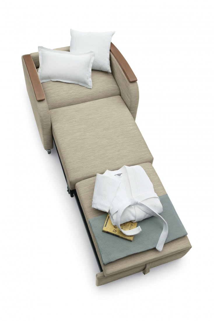 Global Sleep-eez 3-in-1 Sleeper Chair – Space-Saving Chair, Chaise & Bed