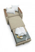 Global Sleep-eez 3-in-1 Sleeper Chair – Space-Saving Chair, Chaise & Bed
