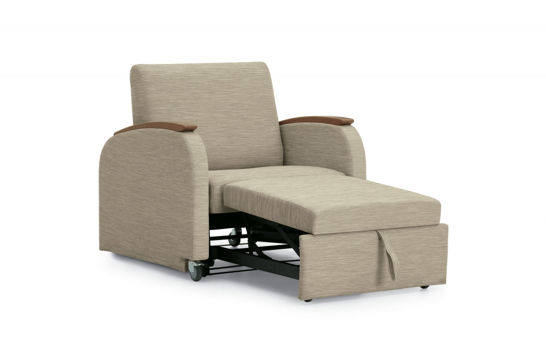 Global Sleep-eez 3-in-1 Sleeper Chair – Space-Saving Chair, Chaise & Bed