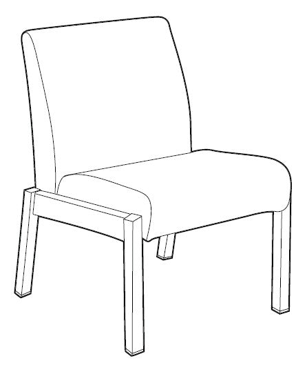 Global Primacare Guest Series – Heavy-Duty Steel Healthcare Seating for High-Traffic Areas