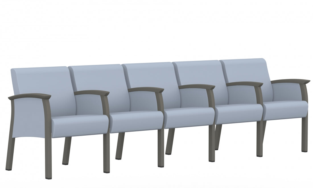 Global Primacare Guest Series – Heavy-Duty Steel Healthcare Seating for High-Traffic Areas