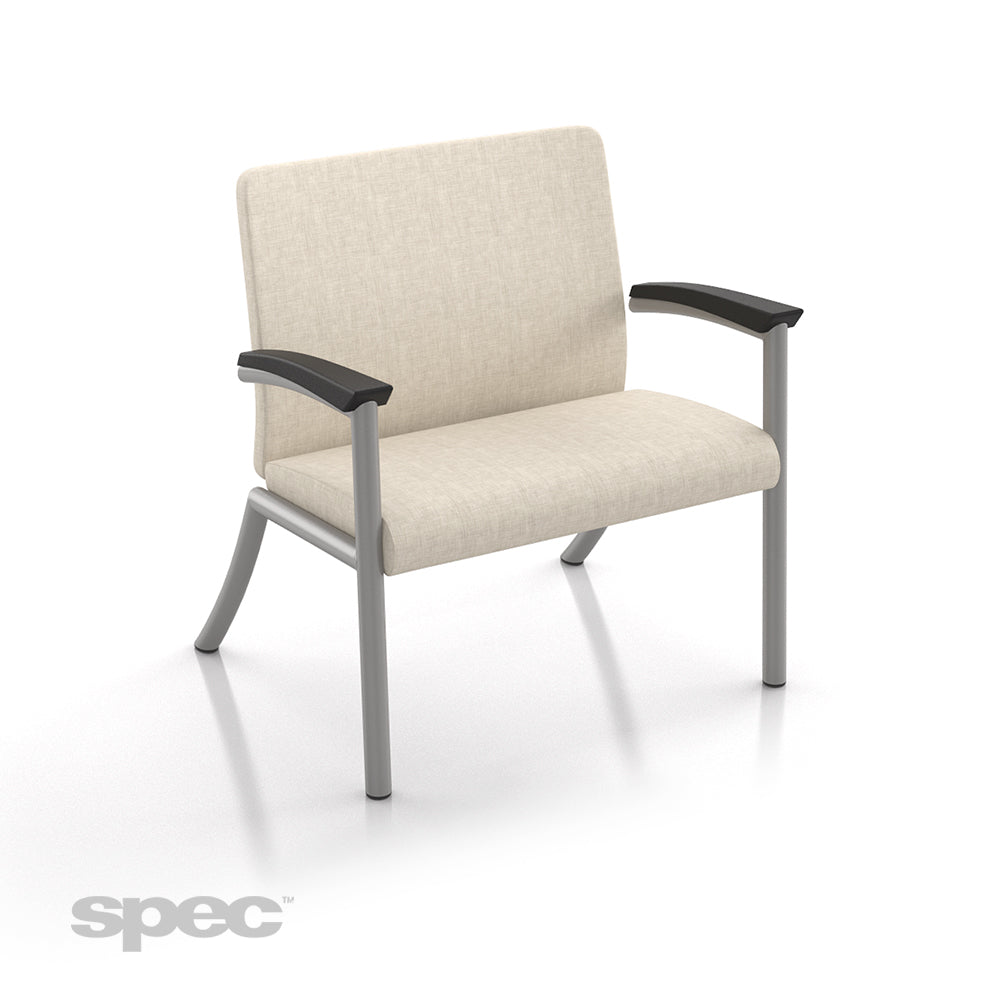 Spec Gravity Bariatric Chair –  Flex Back Wall-Saving Seating for Healthcare Waiting Areas