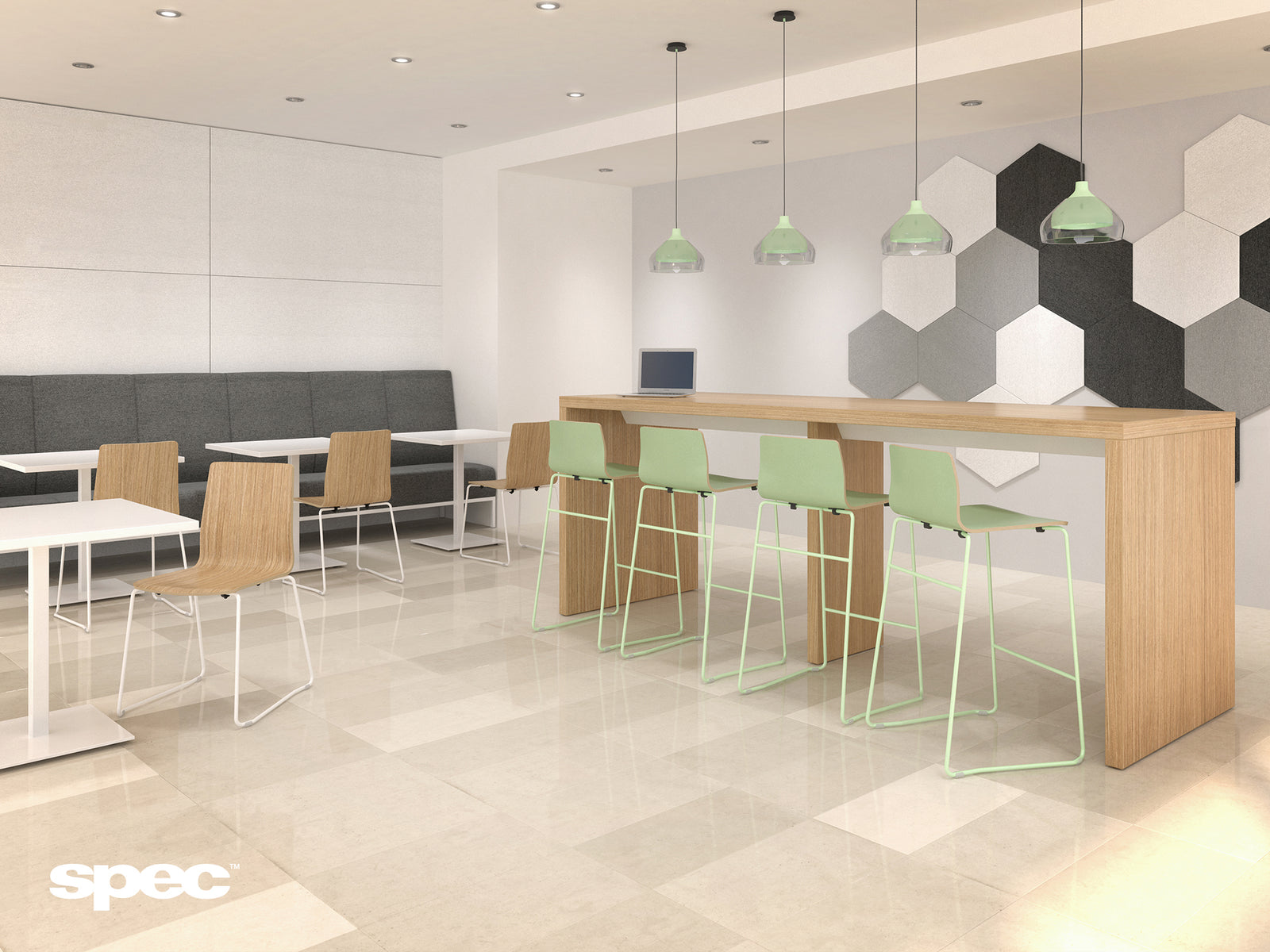 SPEC Jazzy Chairs & Stools – Customizable, Stackable Seating for Modern Spaces
