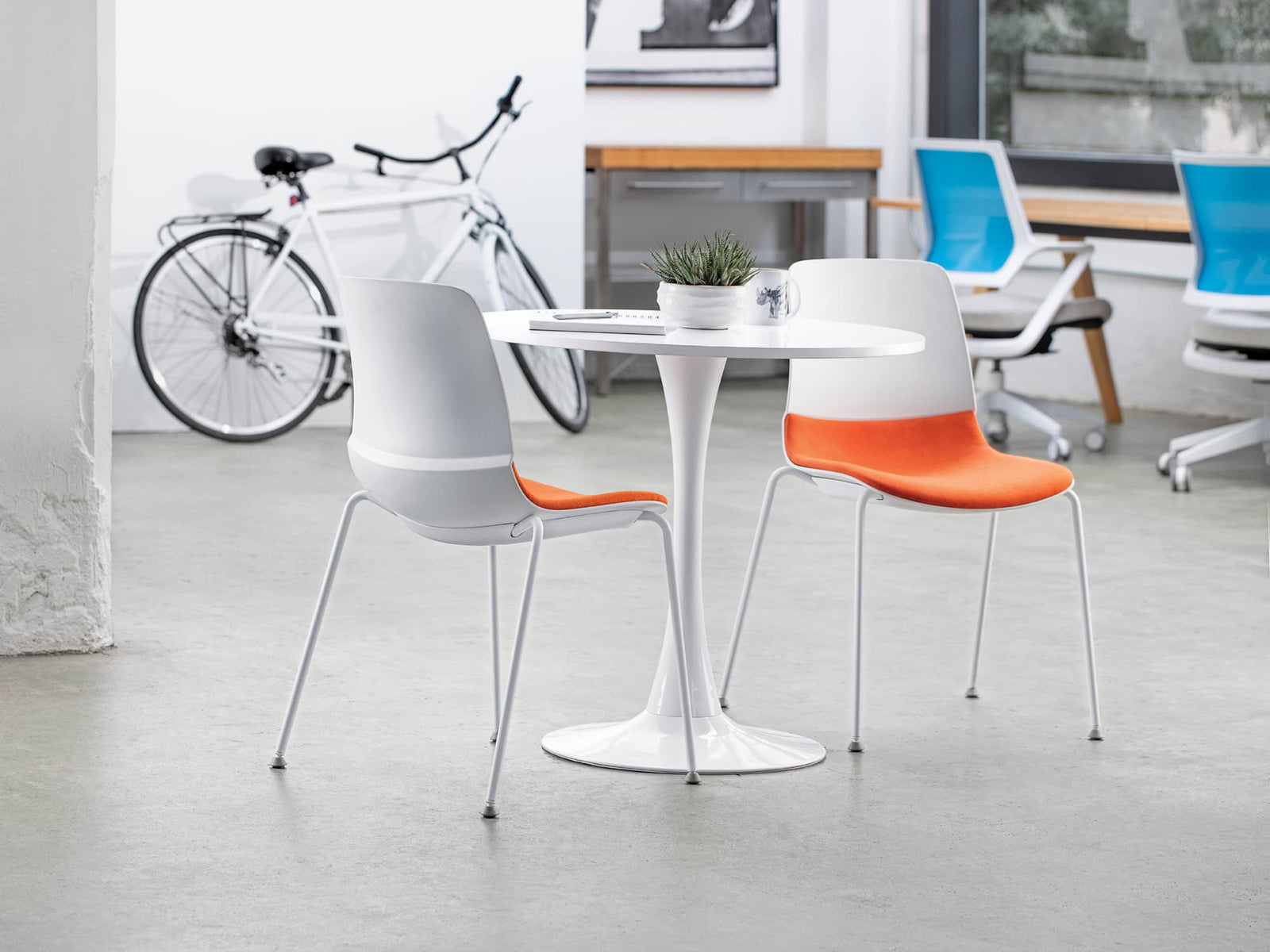 SitOnIt Mika 4-Leg Chair | Stackable, Upholstered Option | Healthcare Seating