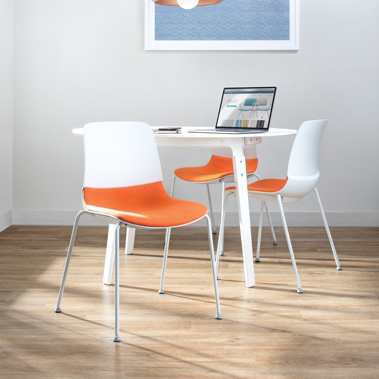 SitOnIt Mika 4-Leg Chair | Stackable, Upholstered Option | Healthcare Seating