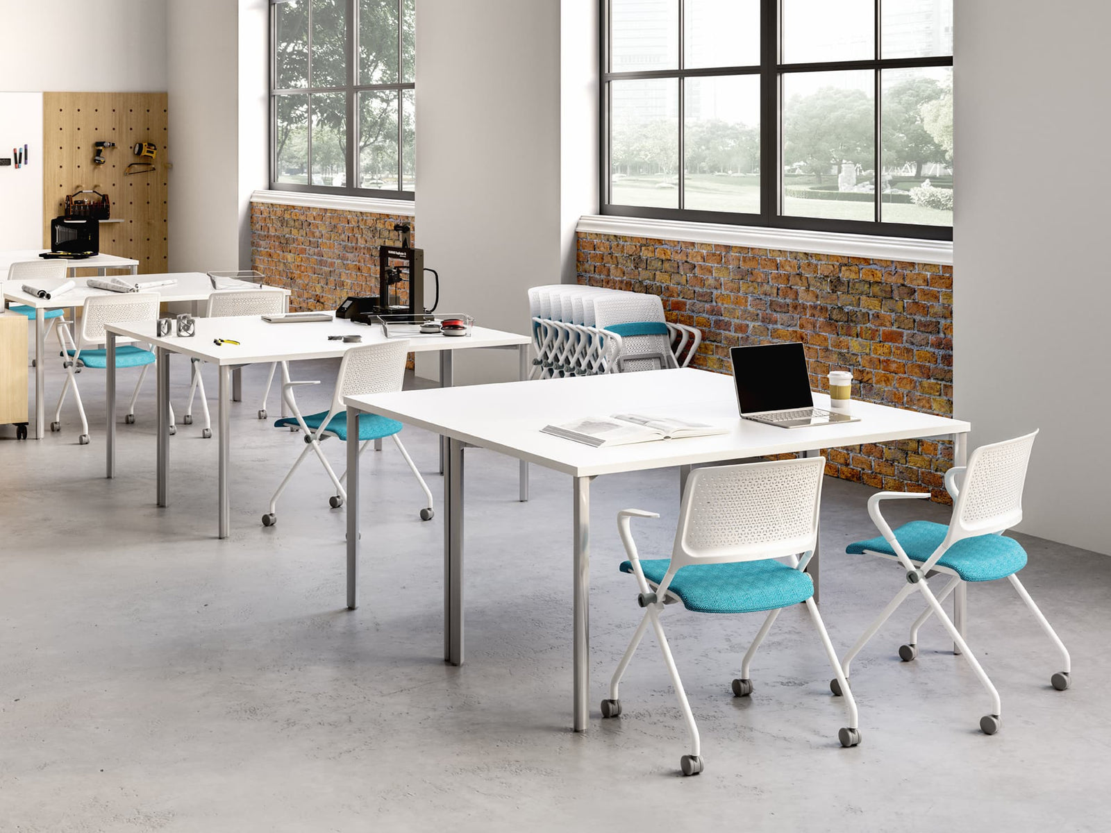 SitOnIt Qwiz Nesting Chair | Stackable & Ganging for Training & Healthcare