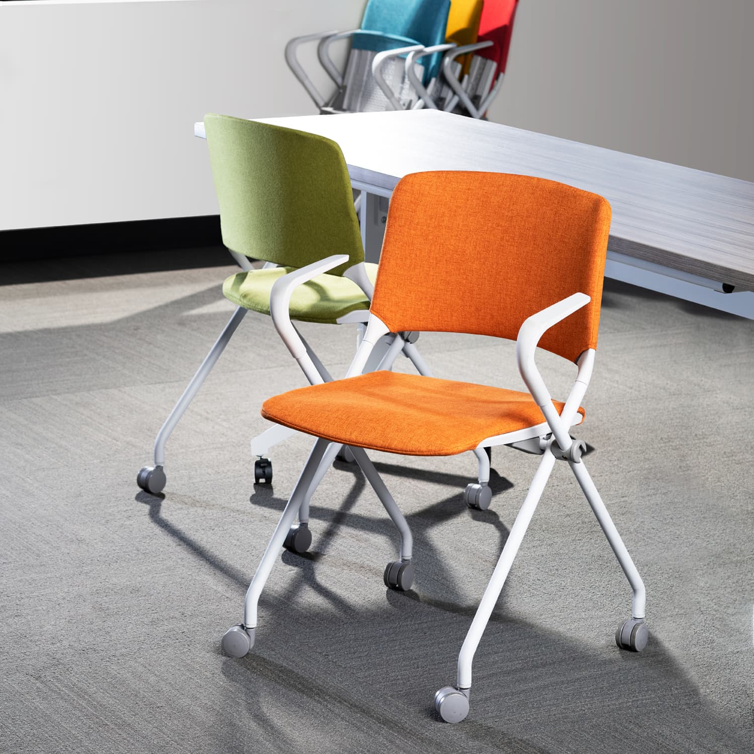 SitOnIt Qwiz Nesting Chair | Stackable & Ganging for Training & Healthcare