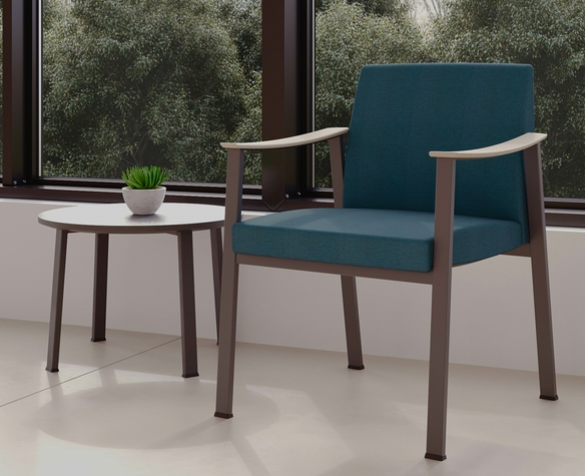 Allseating Ruhe Bariatric Chair | 500lb Capacity | Healthcare & Guest Seating