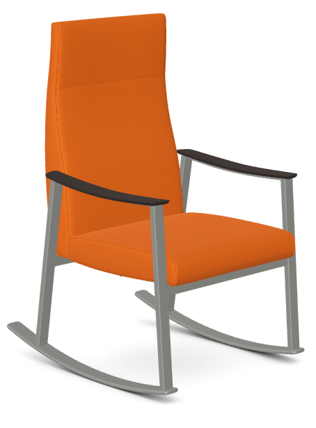 Allseating Rühe Rocking Chair | 400lb Capacity | Healthcare and Senior Seating