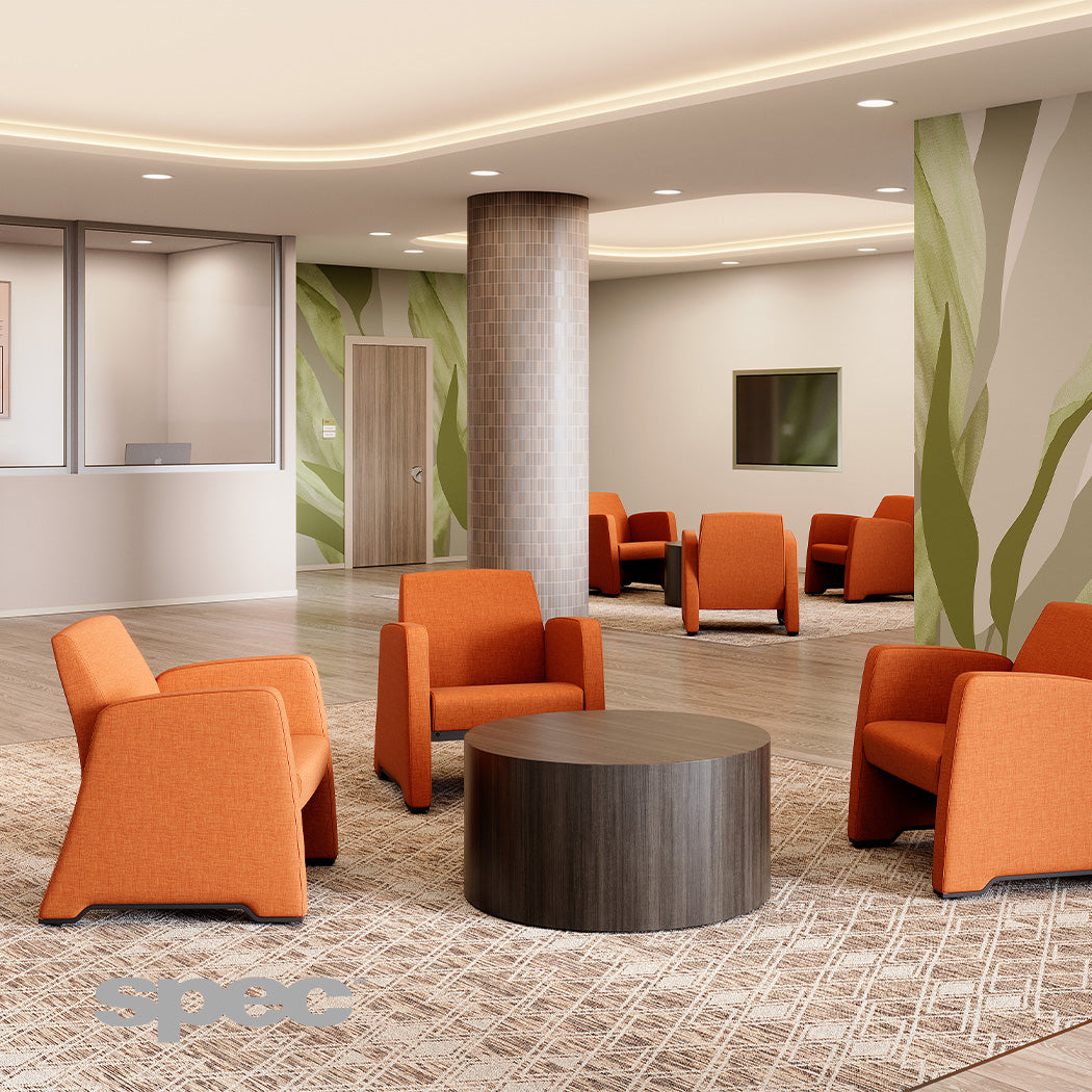 Apricus Behavioral Health Lounge Chair – Award-Winning, Heavy-Duty Healthcare Seating