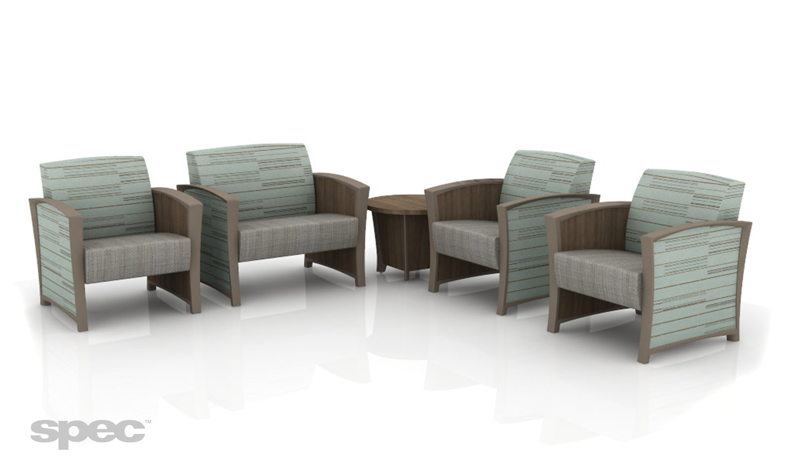 SPEC DIGNITY Occasional Tables – Round & Square Laminate or Veneer Tops – Healthcare & Office Furniture
