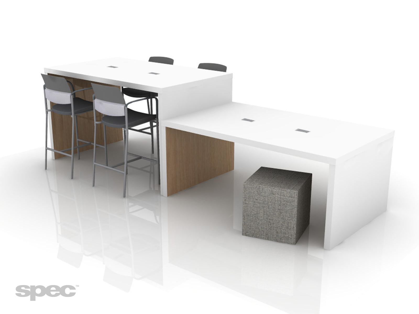 Spec Bud Modular Ottomans – Versatile Lounge Seating for Healthcare, Office & Hospitality