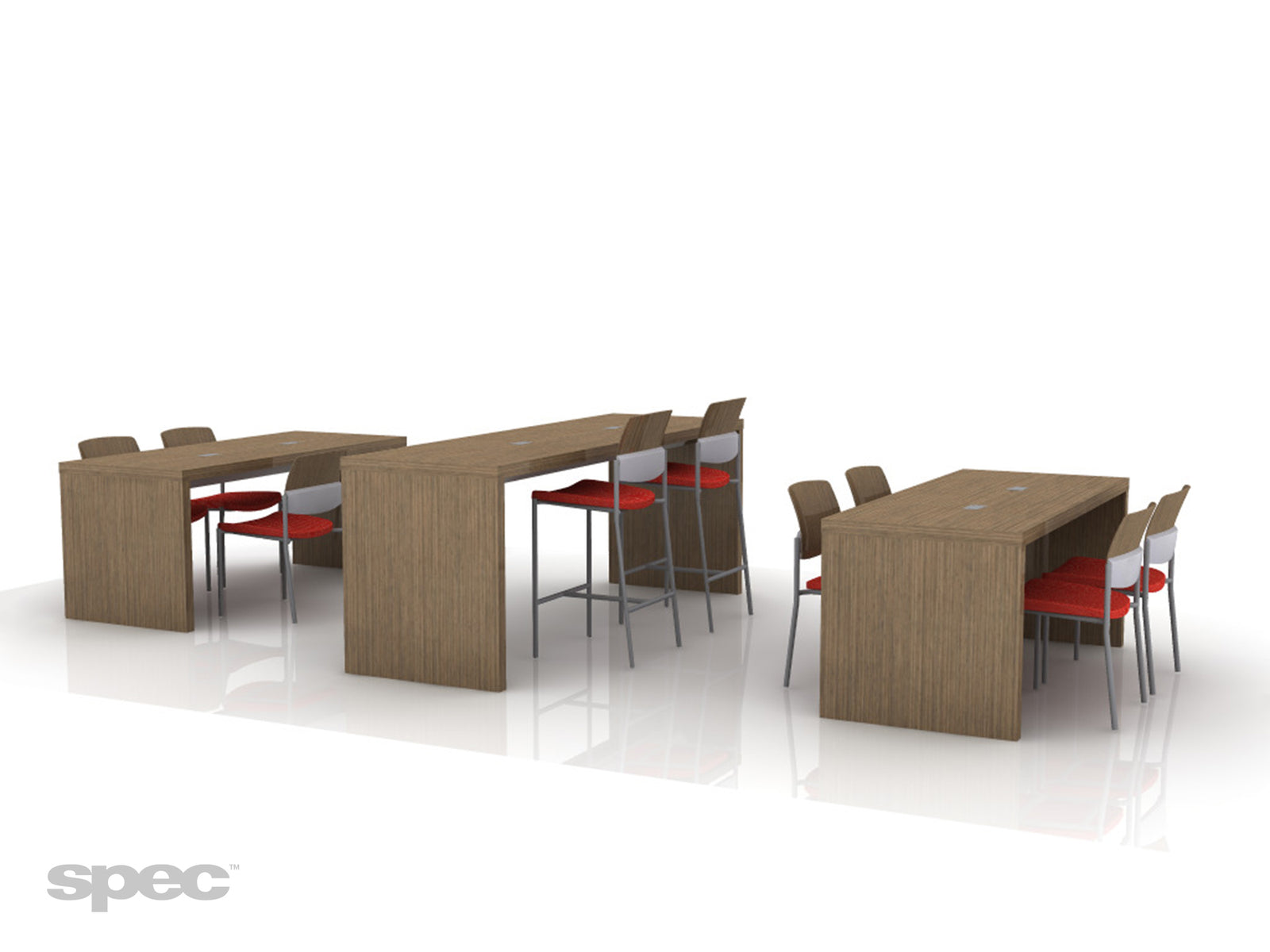 EndZone Collaborative Table – Power Options for Office & Healthcare
