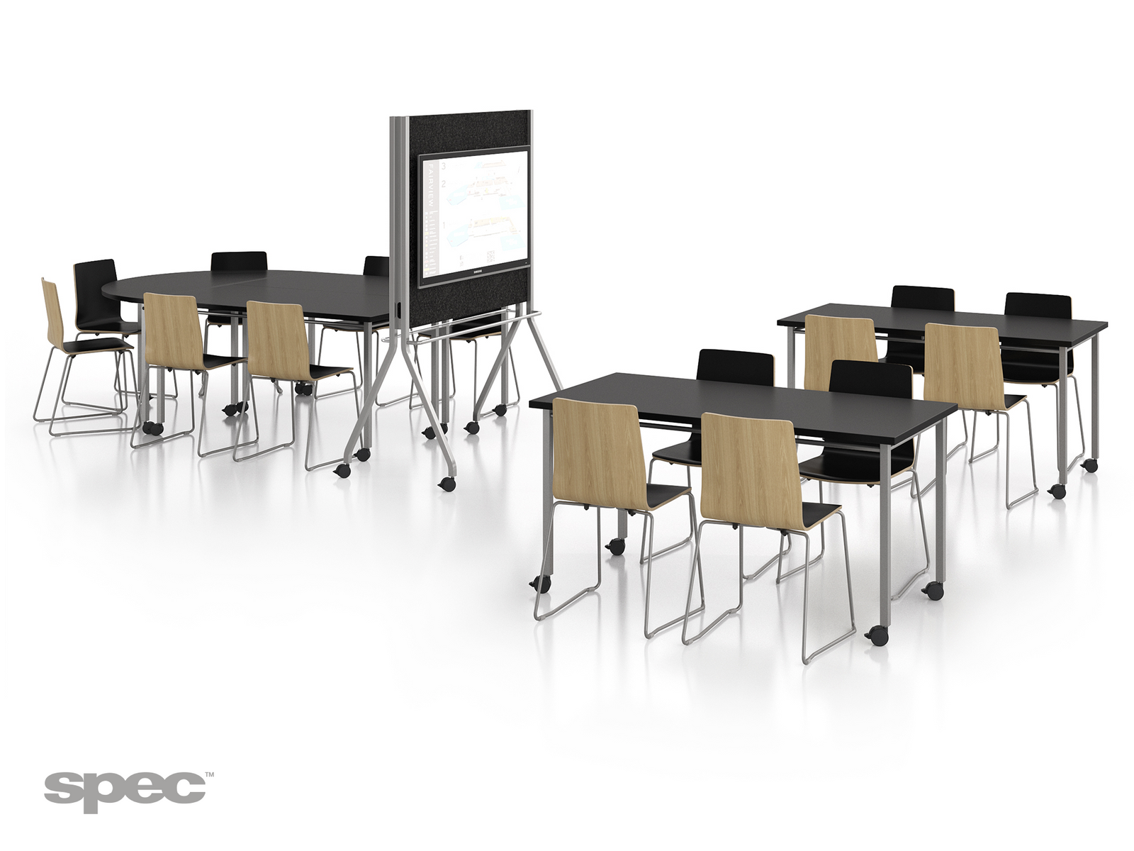 Spec Latch Conference Table – Modular, Reconfigurable Furniture for Healthcare