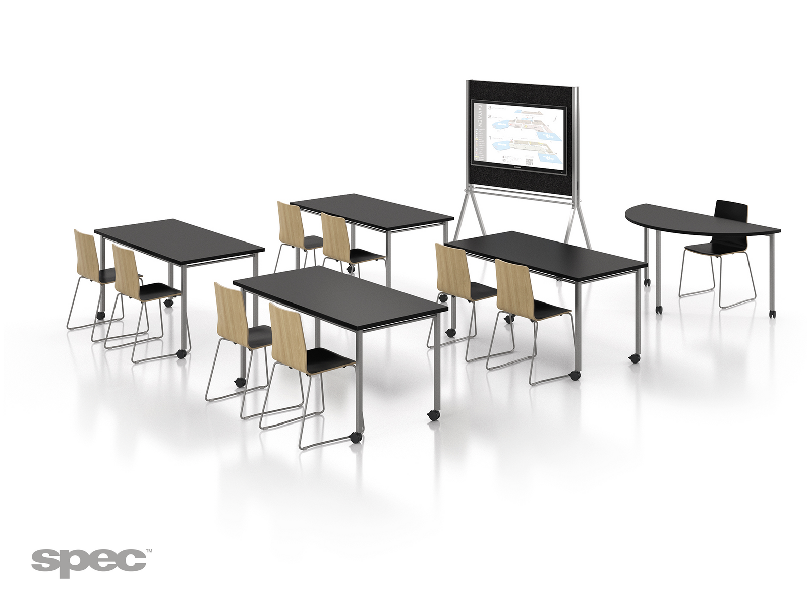 Spec Latch Conference Table – Modular, Reconfigurable Furniture for Healthcare
