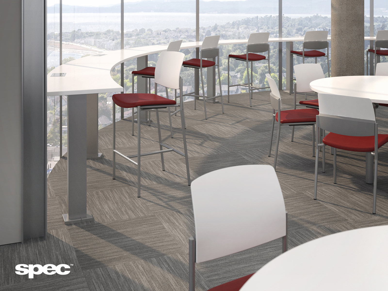 Urban Stackable Chairs | Spec Furniture | Durable 500lb, Easy-Clean DuraSpec® Seats