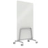 Q! Mobile Dual-Sided Glass Writing Board for Clinical Staff