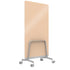 Q! Mobile Dual-Sided Glass Writing Board for Clinical Staff