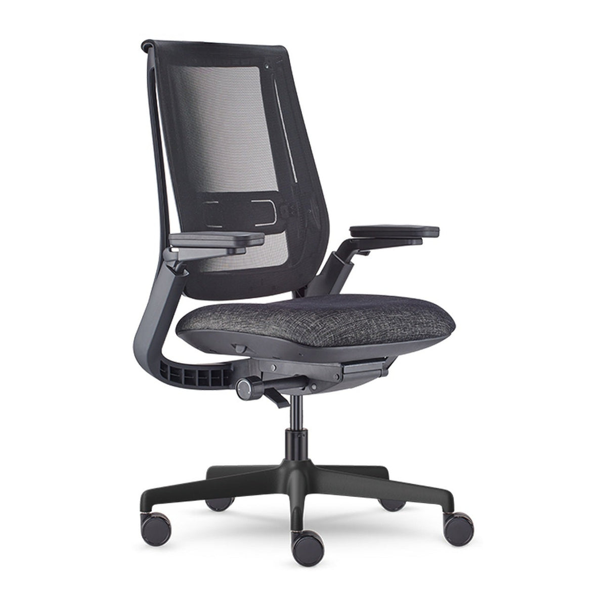 Allseating Equation | Task Chair — Equation — Equation With Height Adjustable Arms and Dual Pivot Arm Caps With Weight Activated Mech