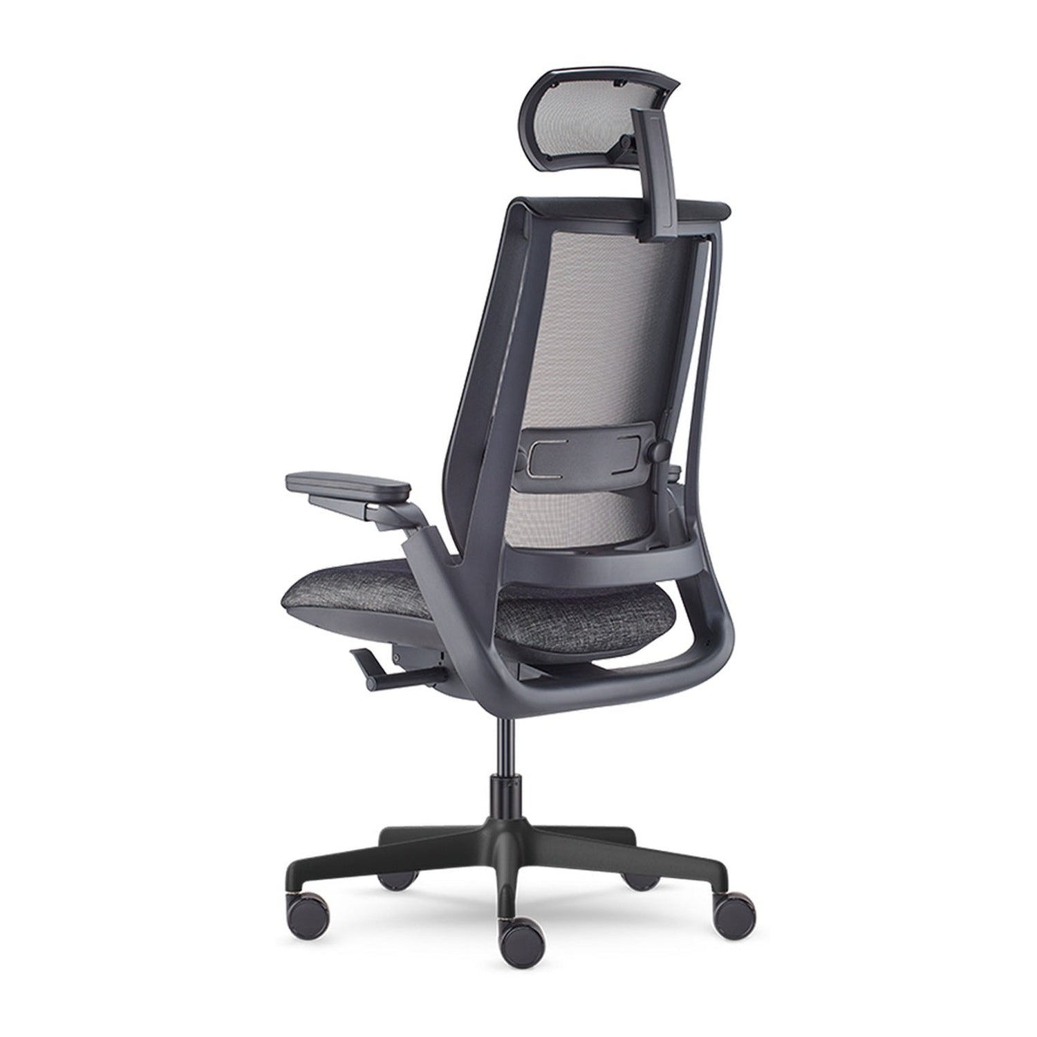 Allseating Equation | Task Chair — Equation — Equation With Height Adjustable Arms, Dual Pivot Arm Caps, Weight Activated Mechanism and Headrest