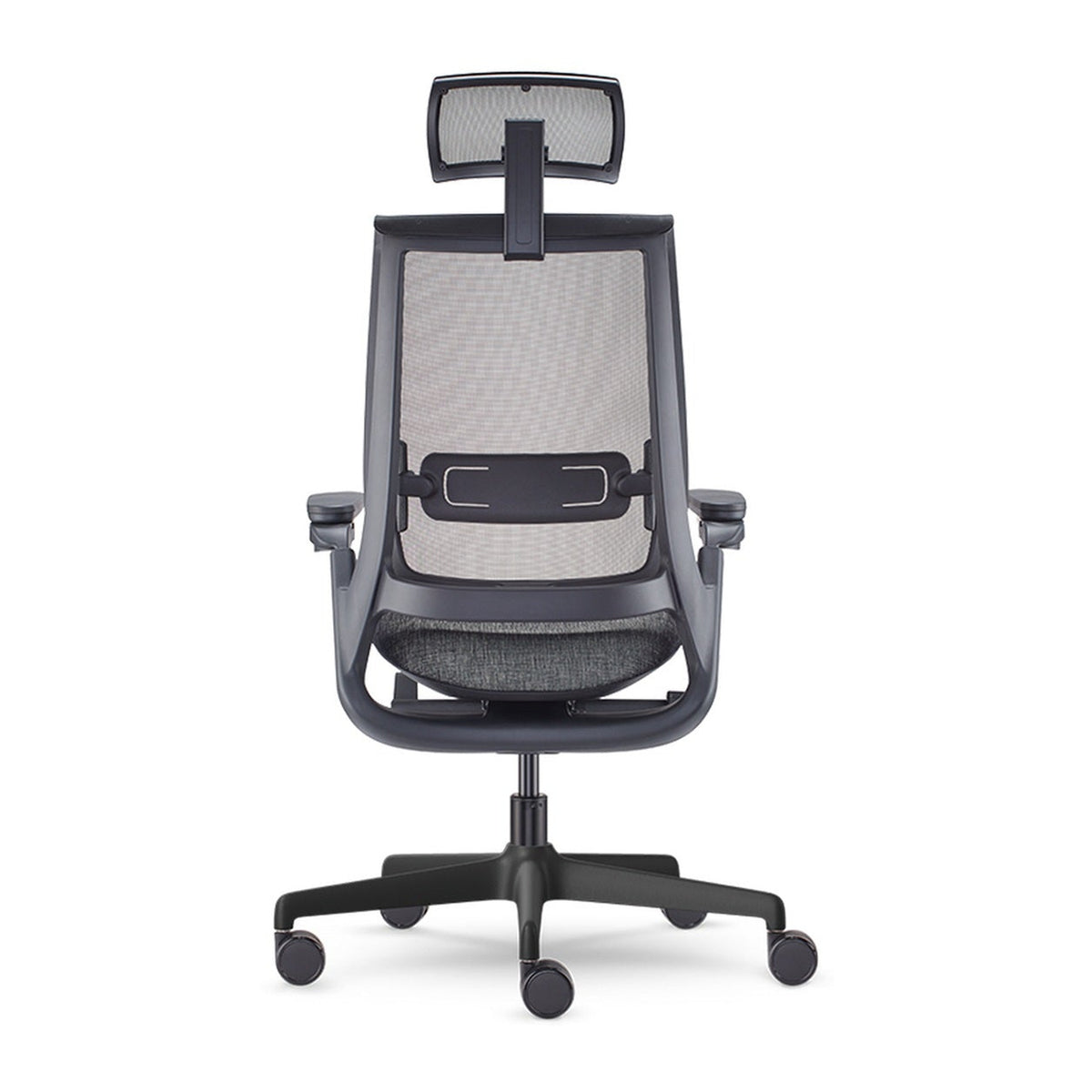 Allseating Equation | Task Chair — Equation — Equation With Height Adjustable Arms, Dual Pivot Arm Caps, Weight Activated Mechanism and Headrest