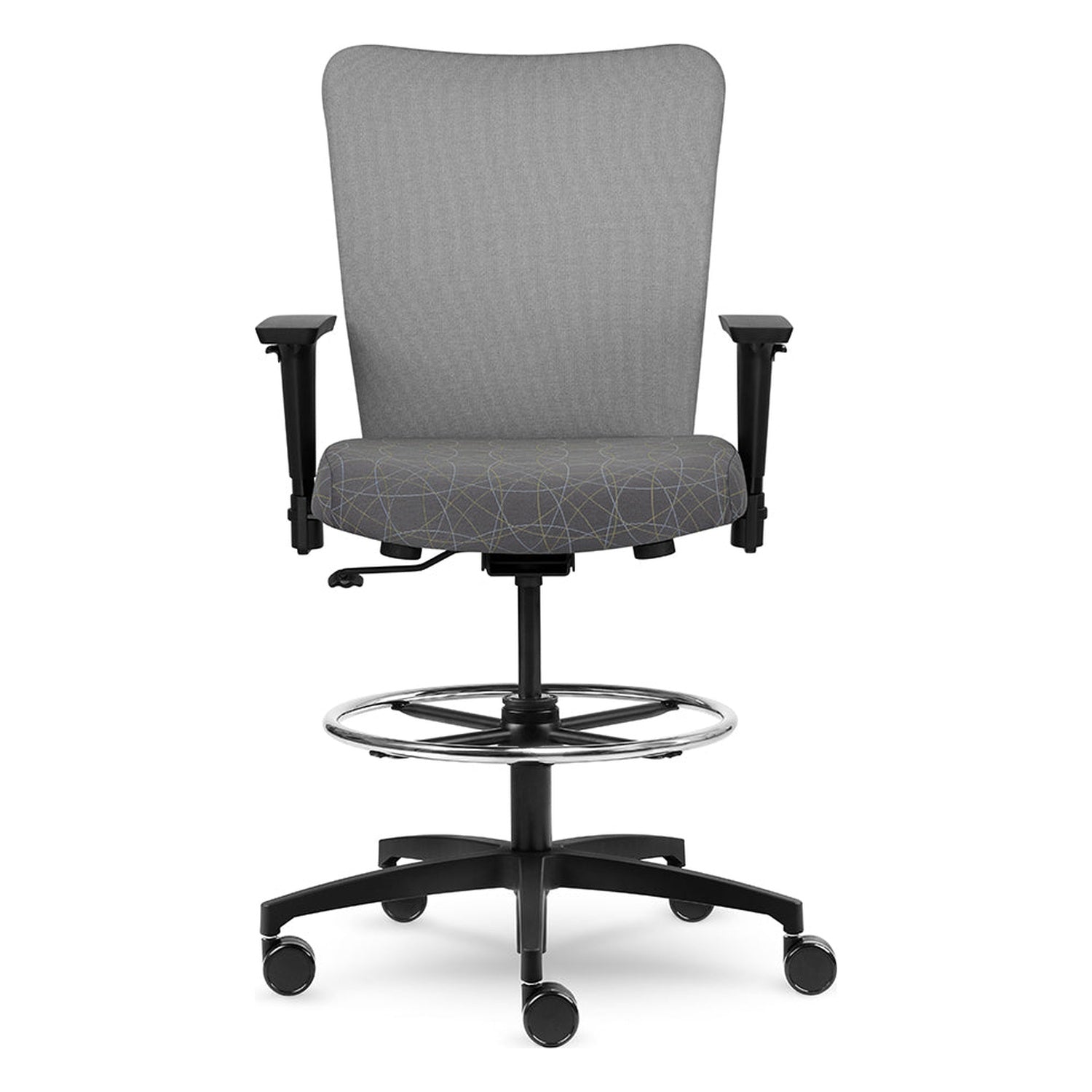 Inertia | Task Stools — inertia upholstered stool; example finish