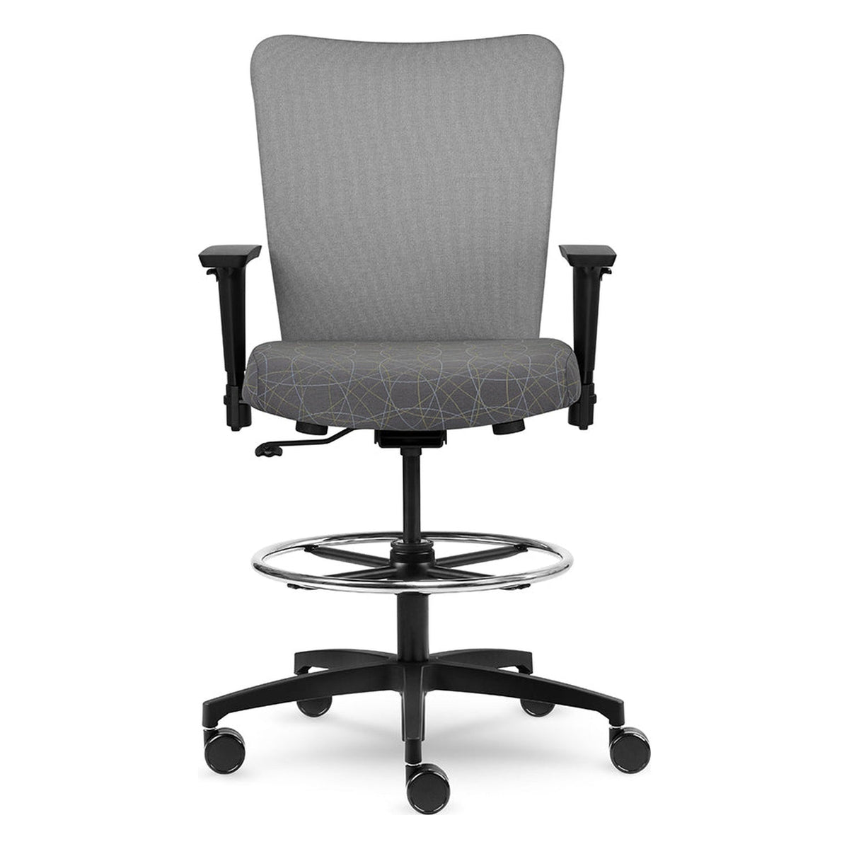Inertia | Task Stools — inertia upholstered stool; example finish