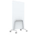 Q! Mobile Dual-Sided Glass Writing Board for Clinical Staff