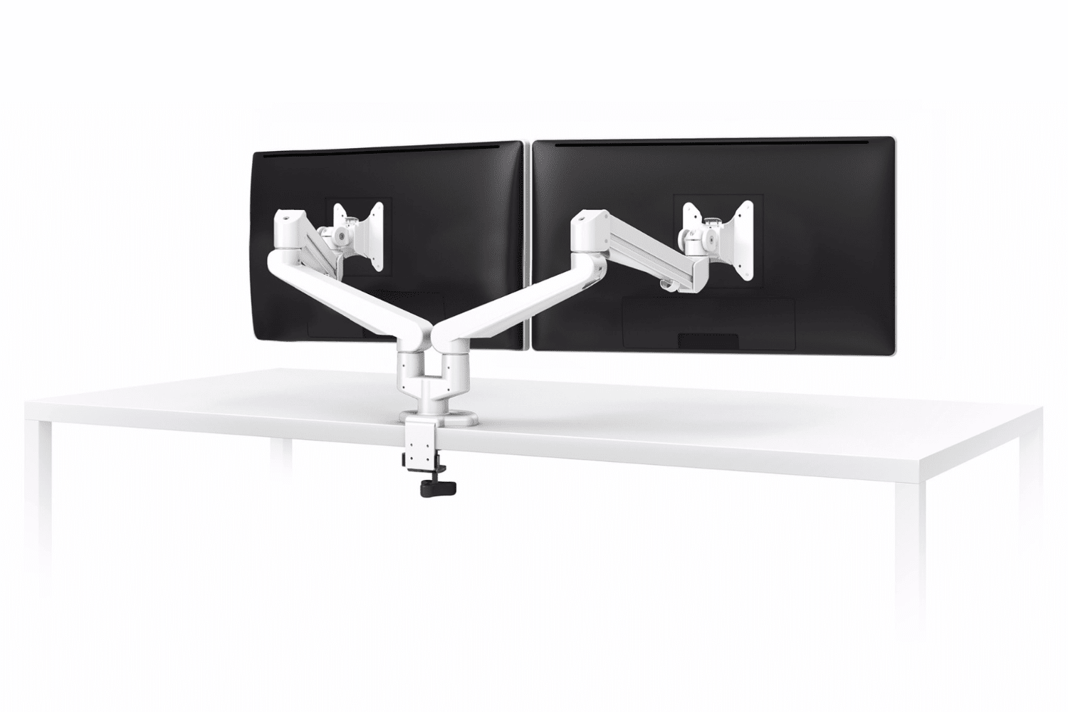 Edge Series Dual Monitor Arm – Sleek Design Dual Monitor Arm Fellowes 