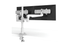 Evolve Series Dual Monitor Arm Fixed + Slider includes desk clamp Dual Monitor Arm Fellowes 