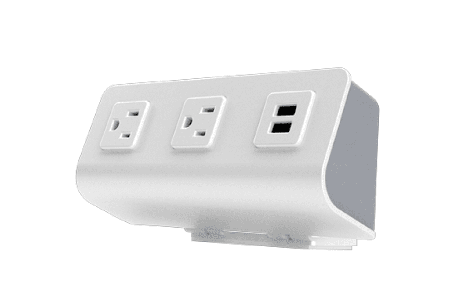 FlexCharge Desktop Power | 2 AC Outlets & 2 USB Quick-Charge Ports Power Solution Fellowes 