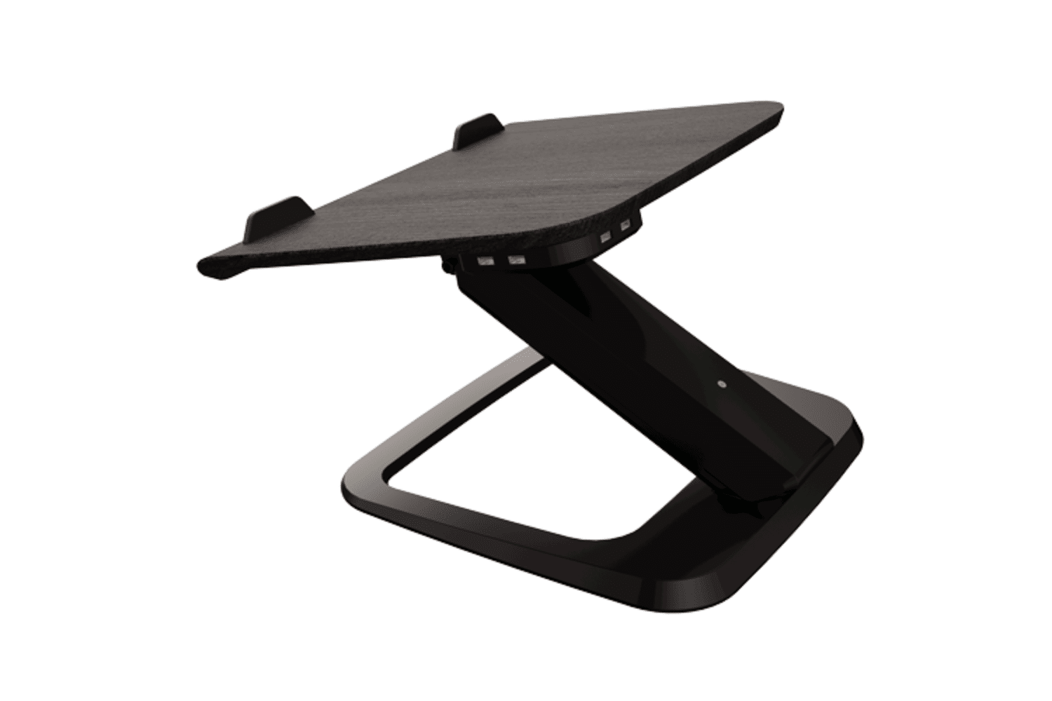 Hana Black Laptop Riser | Sleek Design, USB Ports & Adjustable Laptop Stand Fellowes 