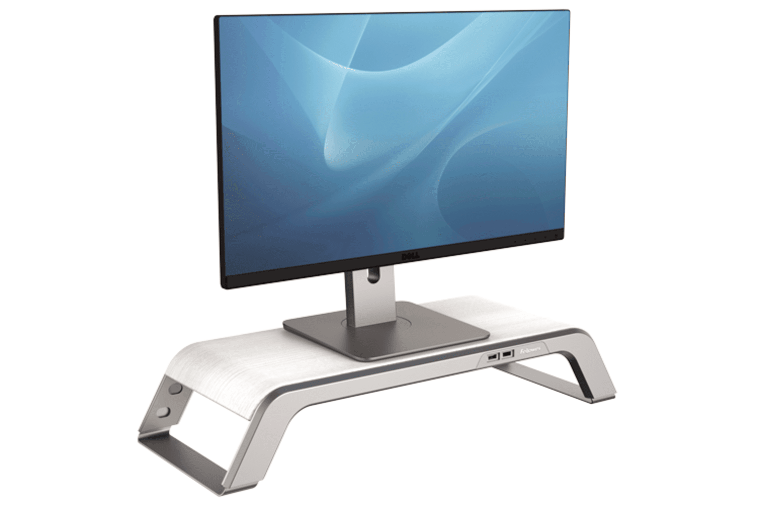 Hana Monitor Riser | Adjustable, Ergonomic Design with USB Ports Monitor Riser Fellowes 