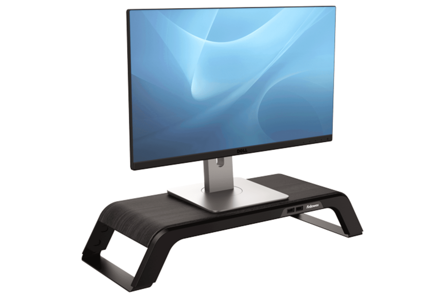 Hana Monitor Riser | Adjustable, Ergonomic Design with USB Ports Monitor Riser Fellowes 