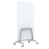 Q! Mobile Dual-Sided Glass Writing Board for Clinical Staff