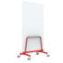 Q! Mobile Dual-Sided Glass Writing Board for Clinical Staff