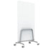 Q! Mobile Dual-Sided Glass Writing Board for Clinical Staff